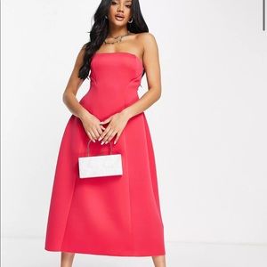 NEVER WORN - Strapless pink cocktail dress